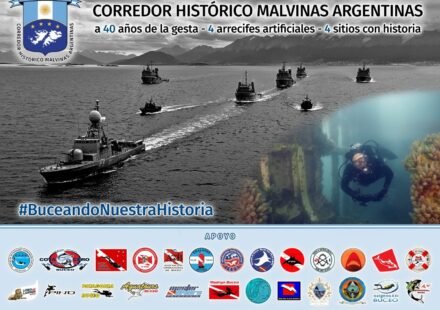 Un parque submarino para homenajear la gesta de Malvinas